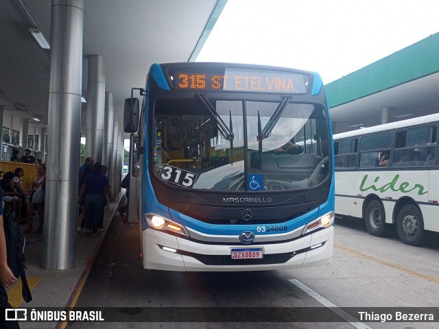 Viação São Pedro 0324008 na cidade de Manaus, Amazonas, Brasil, por Thiago Bezerra. Número da foto: #11874906.