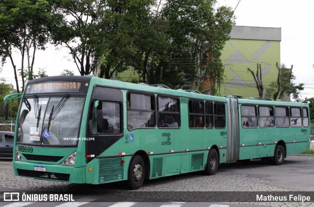 Auto Viação Mercês MB699 na cidade de Curitiba, Paraná, Brasil, por Matheus Felipe. Número da foto: #11874664.