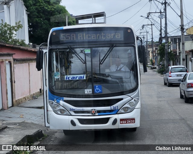 Icaraí Auto Transportes 1.161 na cidade de São Gonçalo, Rio de Janeiro, Brasil, por Cleiton Linhares. ID da foto: 11875934.