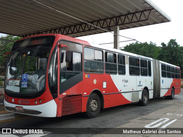 Itajaí Transportes Coletivos 2915 na cidade de Campinas, São Paulo, Brasil, por Matheus Gabriel dos Santos. ID da foto: 11874602.