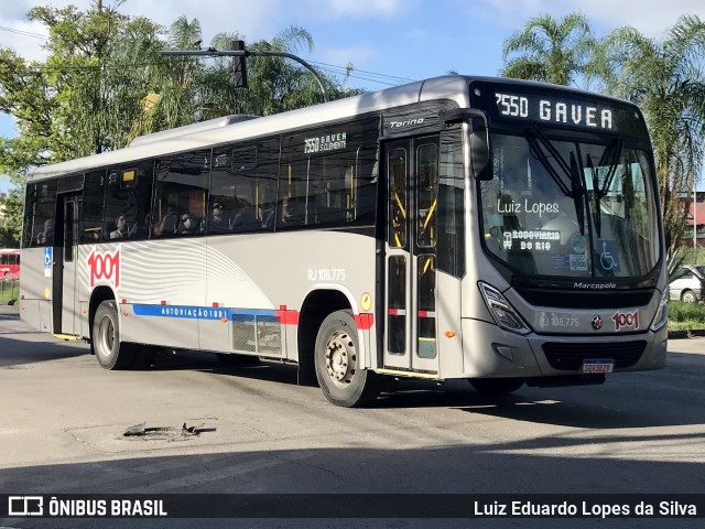 Auto Viação 1001 RJ 108.775 na cidade de Niterói, Rio de Janeiro, Brasil, por Luiz Eduardo Lopes da Silva. ID da foto: 11874799.