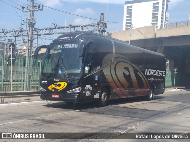 Expresso Nordeste 5570 na cidade de São Paulo, São Paulo, Brasil, por Rafael Lopes de Oliveira. ID da foto: 11877911.