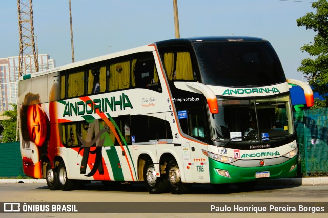 Empresa de Transportes Andorinha 7309 na cidade de São Paulo, São Paulo, Brasil, por Paulo Henrique Pereira Borges. ID da foto: 11879794.