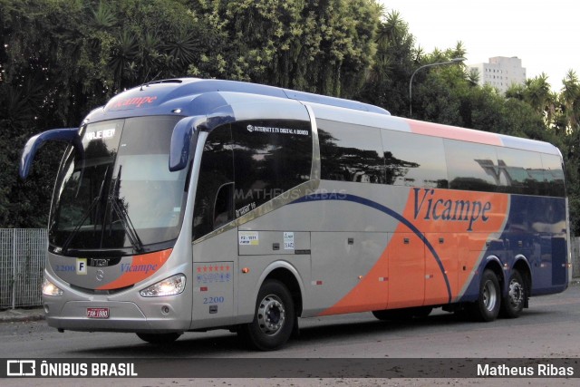 Vicampe Transportes e Turismo 2200 na cidade de Curitiba, Paraná, Brasil, por Matheus Ribas. ID da foto: 11880222.