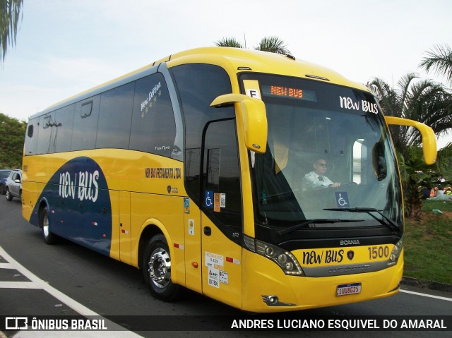 New Bus Fretamento 1500 na cidade de Aparecida, São Paulo, Brasil, por ANDRES LUCIANO ESQUIVEL DO AMARAL. ID da foto: 11877814.