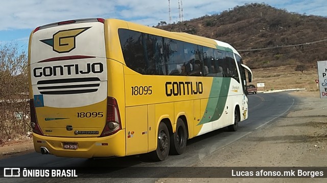 Empresa Gontijo de Transportes 18095 na cidade de Espinosa, Minas Gerais, Brasil, por Lucas afonso.mk Borges. ID da foto: 11880761.