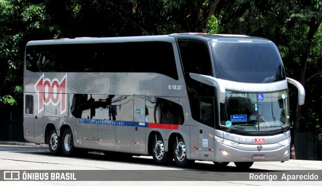 Auto Viação 1001 RJ 108.307 na cidade de São Paulo, São Paulo, Brasil, por Rodrigo  Aparecido. Número da foto: #11882348.
