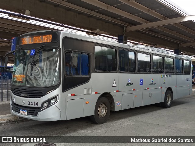 VB Transportes e Turismo 3414 na cidade de Campinas, São Paulo, Brasil, por Matheus Gabriel dos Santos. Número da foto: #11882438.