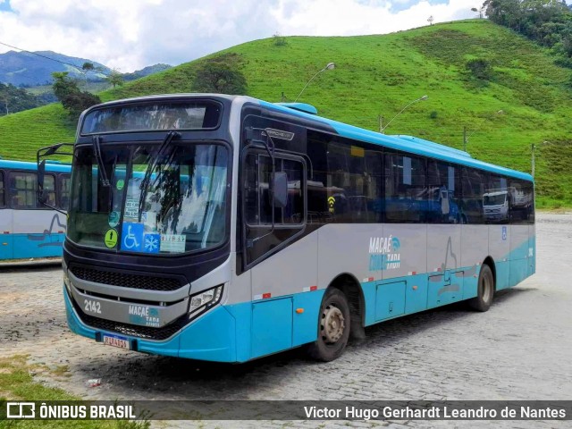 SIT Macaé Transportes 2142 na cidade de Macaé, Rio de Janeiro, Brasil, por Victor Hugo Gerhardt Leandro de Nantes. ID da foto: 11881272.