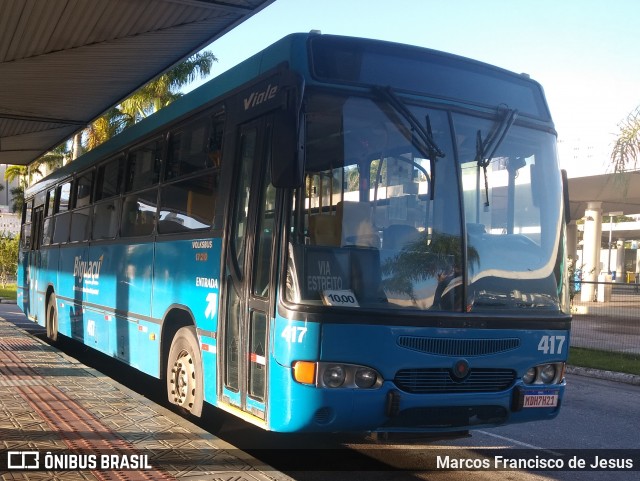 Biguaçu Transportes Coletivos Administração e Participação 417 na cidade de Florianópolis, Santa Catarina, Brasil, por Marcos Francisco de Jesus. ID da foto: 11883179.