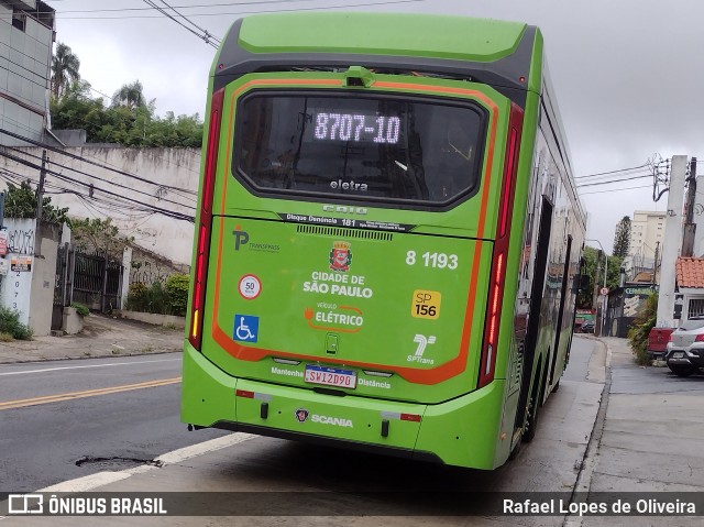 TRANSPPASS - Transporte de Passageiros 8 1193 na cidade de São Paulo, São Paulo, Brasil, por Rafael Lopes de Oliveira. Número da foto: #11881035.
