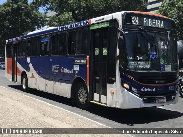 Viação Ideal B28573 na cidade de Rio de Janeiro, Rio de Janeiro, Brasil, por Luiz Eduardo Lopes da Silva. ID da foto: 11883239.