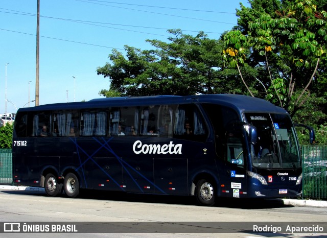 Viação Cometa 15102 na cidade de São Paulo, São Paulo, Brasil, por Rodrigo  Aparecido. ID da foto: 11881003.