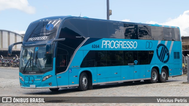 Auto Viação Progresso 6264 na cidade de Joinville, Santa Catarina, Brasil, por Vinicius Petris. Número da foto: #11881739.