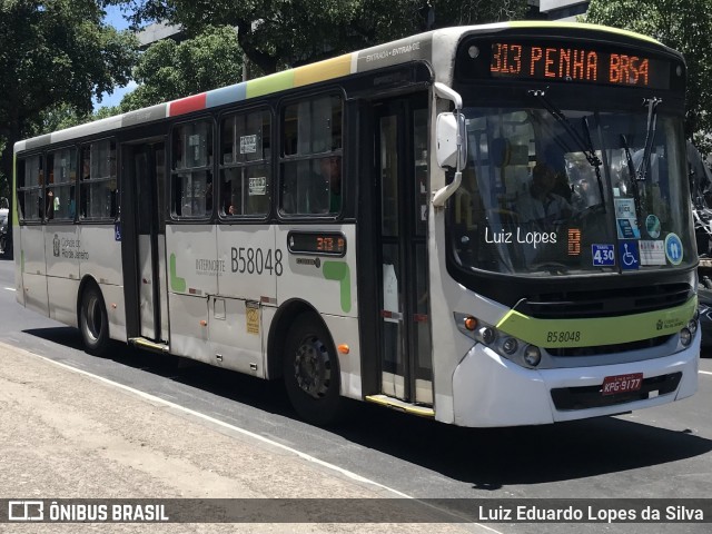 Viação Nossa Senhora de Lourdes B58048 na cidade de Rio de Janeiro, Rio de Janeiro, Brasil, por Luiz Eduardo Lopes da Silva. Número da foto: #11883268.