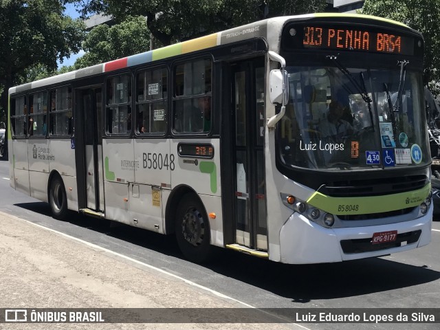 Viação Nossa Senhora de Lourdes B58048 na cidade de Rio de Janeiro, Rio de Janeiro, Brasil, por Luiz Eduardo Lopes da Silva. ID da foto: 11883268.