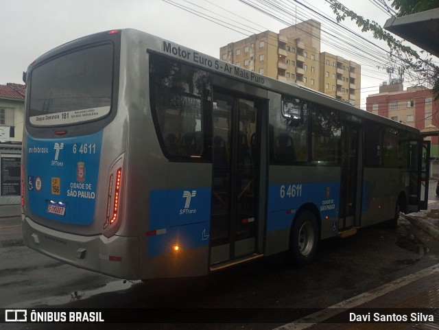 Viação Paratodos > São Jorge > Metropolitana São Paulo > Mobibrasil 6 4611 na cidade de São Paulo, São Paulo, Brasil, por Davi Santos Silva. Número da foto: #11881606.