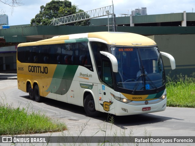 Empresa Gontijo de Transportes 18695 na cidade de Salvador, Bahia, Brasil, por Rafael Rodrigues Forencio. ID da foto: 11882316.