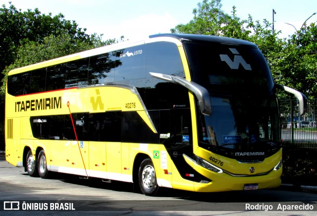 Viação Nova Itapemirim 40276 na cidade de São Paulo, São Paulo, Brasil, por Rodrigo  Aparecido. ID da foto: 11882364.