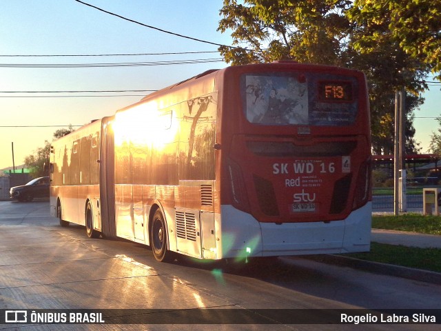 STU Santiago Transporte Urbano SKWD16 na cidade de Puente Alto, Cordillera, Metropolitana de Santiago, Chile, por Rogelio Labra Silva. ID da foto: 11835377.