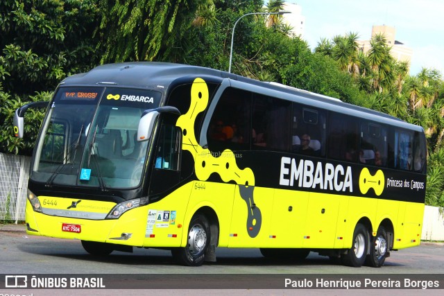 Expresso Princesa dos Campos 6444 na cidade de Curitiba, Paraná, Brasil, por Paulo Henrique Pereira Borges. ID da foto: 11836615.