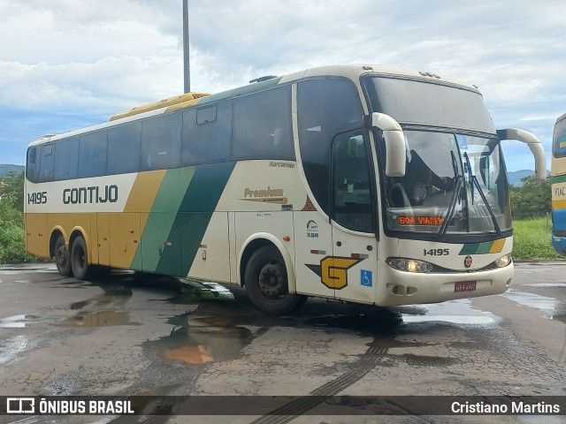 Empresa Gontijo de Transportes 14195 na cidade de Montes Claros, Minas Gerais, Brasil, por Cristiano Martins. ID da foto: 11835589.