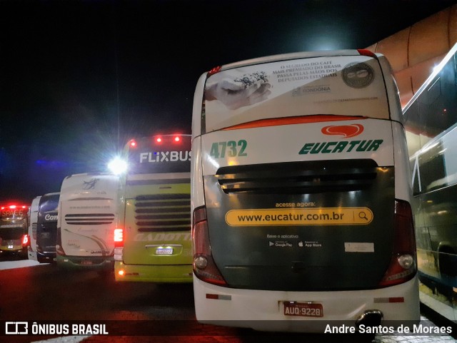 Eucatur - Empresa União Cascavel de Transportes e Turismo 4732 na cidade de Registro, São Paulo, Brasil, por Andre Santos de Moraes. ID da foto: 11884187.