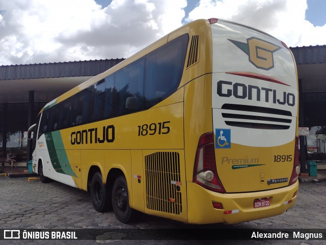 Empresa Gontijo de Transportes 18915 na cidade de Vitória da Conquista, Bahia, Brasil, por Alexandre  Magnus. ID da foto: 11885754.