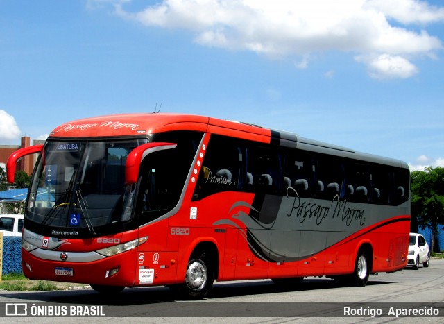 Empresa de Ônibus Pássaro Marron 5820 na cidade de São Paulo, São Paulo, Brasil, por Rodrigo  Aparecido. Número da foto: #11884468.