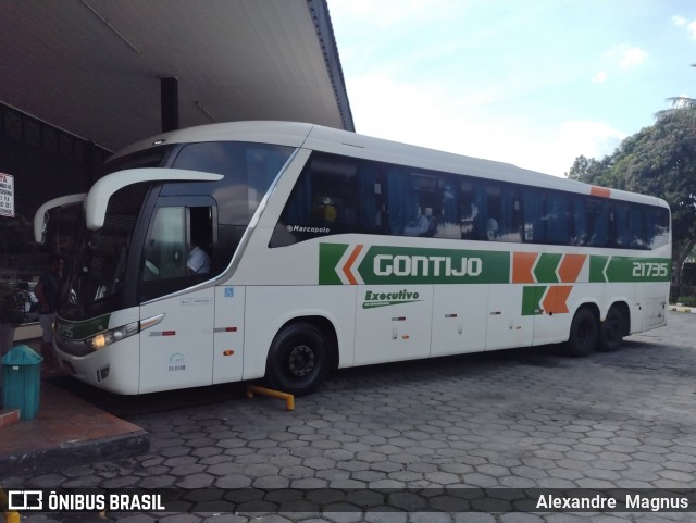 Empresa Gontijo de Transportes 21735 na cidade de Vitória da Conquista, Bahia, Brasil, por Alexandre  Magnus. Número da foto: #11885694.