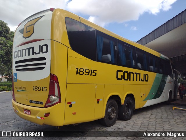 Empresa Gontijo de Transportes 18915 na cidade de Vitória da Conquista, Bahia, Brasil, por Alexandre  Magnus. ID da foto: 11885760.