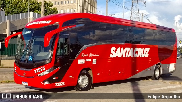 Viação Santa Cruz 32923 na cidade de São Paulo, São Paulo, Brasil, por Felipe Arguelho. ID da foto: 11883362.