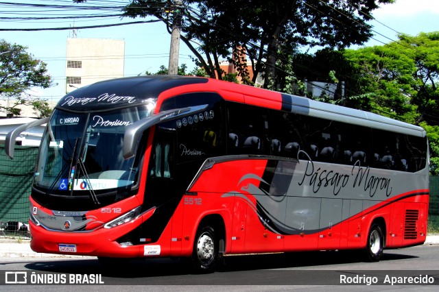 Empresa de Ônibus Pássaro Marron 5512 na cidade de São Paulo, São Paulo, Brasil, por Rodrigo  Aparecido. Número da foto: #11883776.