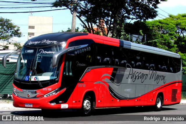 Empresa de Ônibus Pássaro Marron 5512 na cidade de São Paulo, São Paulo, Brasil, por Rodrigo  Aparecido. ID da foto: 11883776.