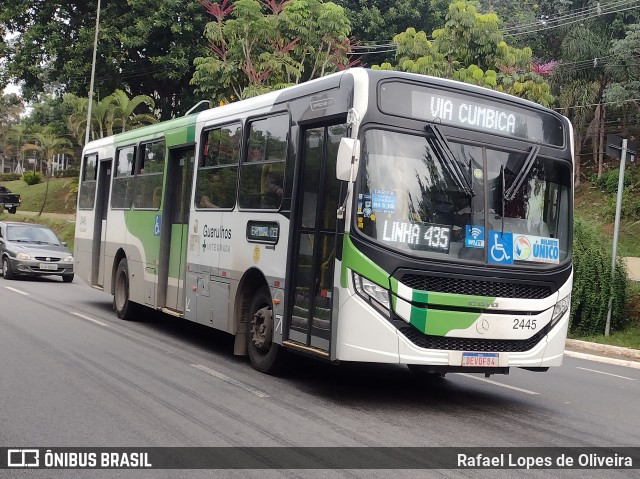 Empresa de Ônibus Vila Galvão 2445 na cidade de Guarulhos, São Paulo, Brasil, por Rafael Lopes de Oliveira. Número da foto: #11883963.