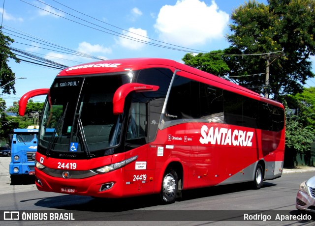 Viação Santa Cruz 24419 na cidade de São Paulo, São Paulo, Brasil, por Rodrigo  Aparecido. Número da foto: #11883756.
