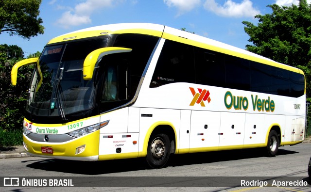 Auto Viação Ouro Verde 13097 na cidade de São Paulo, São Paulo, Brasil, por Rodrigo  Aparecido. Número da foto: #11883751.