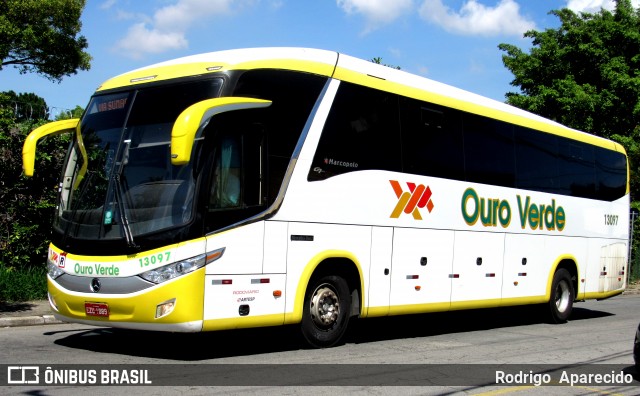 Auto Viação Ouro Verde 13097 na cidade de São Paulo, São Paulo, Brasil, por Rodrigo  Aparecido. ID da foto: 11883751.