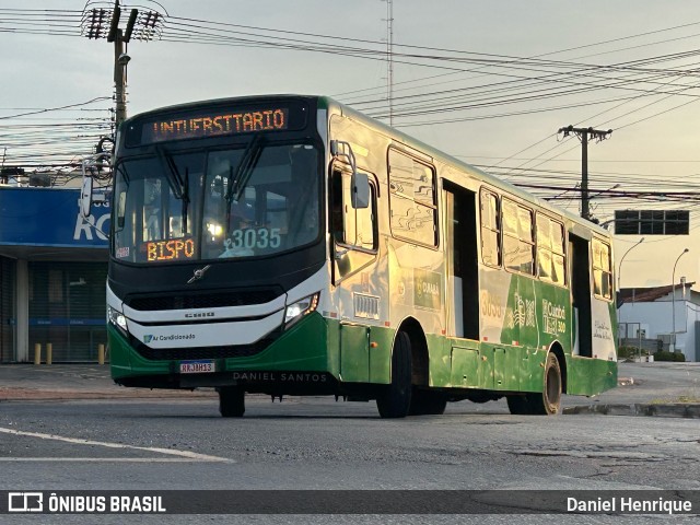 Expresso Caribus Transportes 3035 na cidade de Cuiabá, Mato Grosso, Brasil, por Daniel Henrique. ID da foto: 11883673.