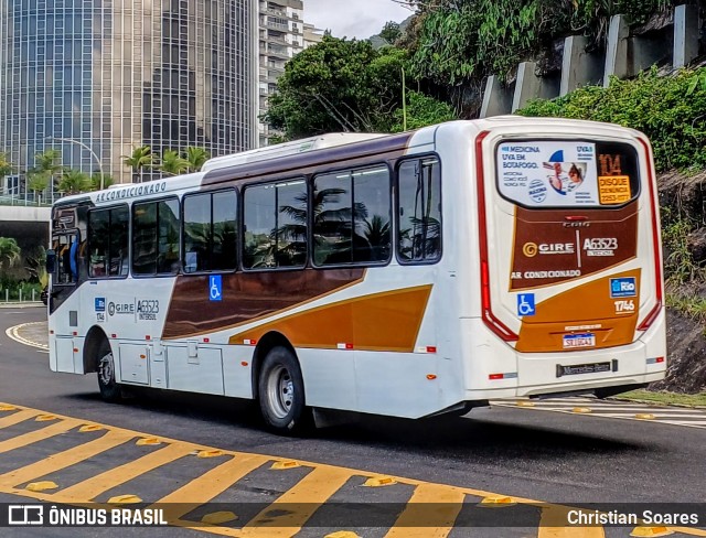 Erig Transportes > Gire Transportes A63523 na cidade de Rio de Janeiro, Rio de Janeiro, Brasil, por Christian Soares. ID da foto: 11885569.