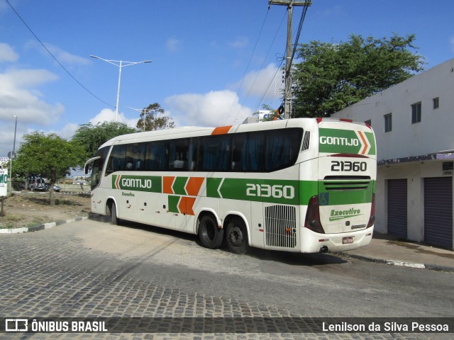 Empresa Gontijo de Transportes 21360 na cidade de Caruaru, Pernambuco, Brasil, por Lenilson da Silva Pessoa. ID da foto: 11885314.