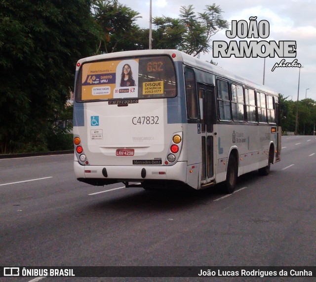 Viação Redentor C47832 na cidade de Rio de Janeiro, Rio de Janeiro, Brasil, por João Lucas Rodrigues da Cunha. Número da foto: #11883730.