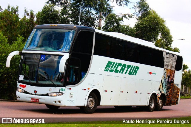 Eucatur - Empresa União Cascavel de Transportes e Turismo 4419 na cidade de Curitiba, Paraná, Brasil, por Paulo Henrique Pereira Borges. Número da foto: #11885432.