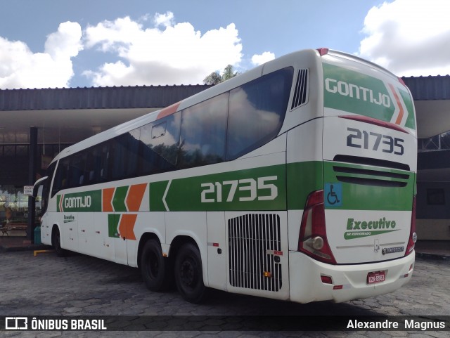 Empresa Gontijo de Transportes 21735 na cidade de Vitória da Conquista, Bahia, Brasil, por Alexandre  Magnus. Número da foto: #11885712.