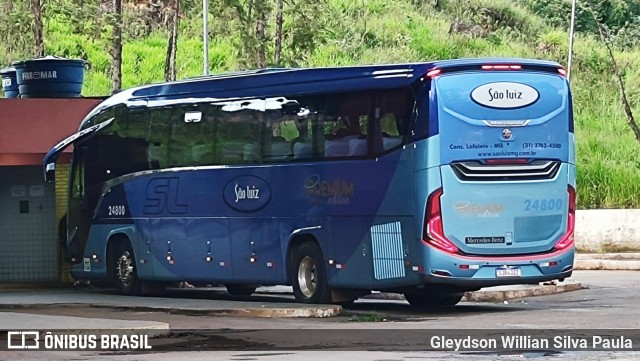 Viação São Luiz 24800 na cidade de Congonhas, Minas Gerais, Brasil, por Gleydson Willian Silva Paula. Número da foto: #11883390.