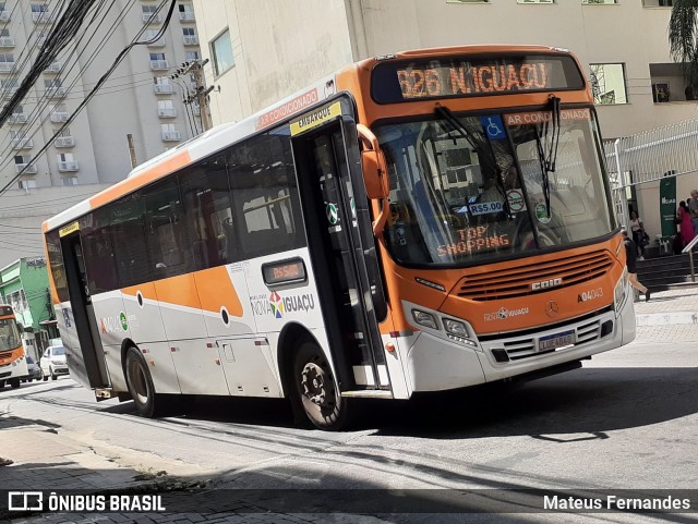 Auto Viação Vera Cruz - Belford Roxo A04043 na cidade de Nova Iguaçu, Rio de Janeiro, Brasil, por Mateus Fernandes. Número da foto: #11883853.