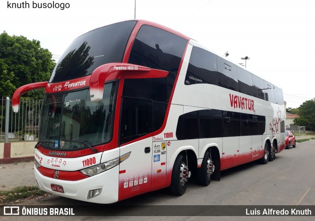 Vavatur Transporte e Turismo 11000 na cidade de Rio Grande, Rio Grande do Sul, Brasil, por Luis Alfredo Knuth. ID da foto: 11883619.