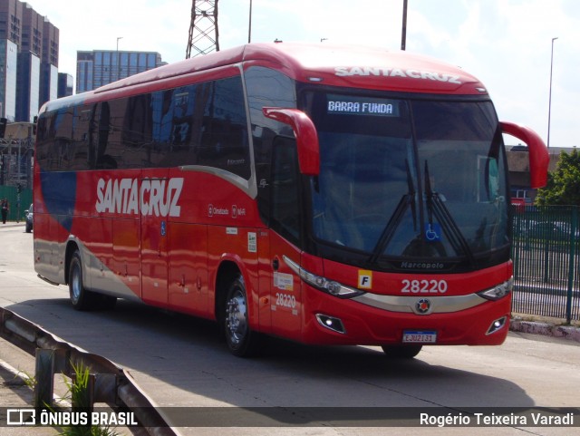 Viação Santa Cruz 28220 na cidade de São Paulo, São Paulo, Brasil, por Rogério Teixeira Varadi. ID da foto: 11887515.