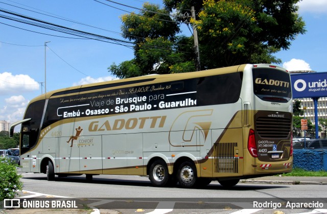 Auto Viação Gadotti 4420 na cidade de São Paulo, São Paulo, Brasil, por Rodrigo  Aparecido. Número da foto: #11886363.