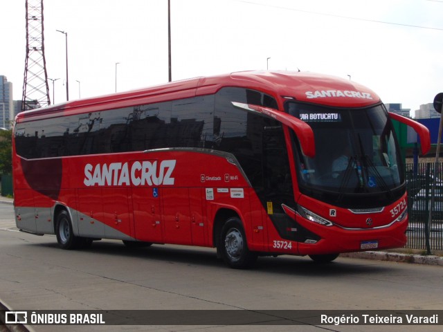 Viação Santa Cruz 35724 na cidade de São Paulo, São Paulo, Brasil, por Rogério Teixeira Varadi. ID da foto: 11887343.